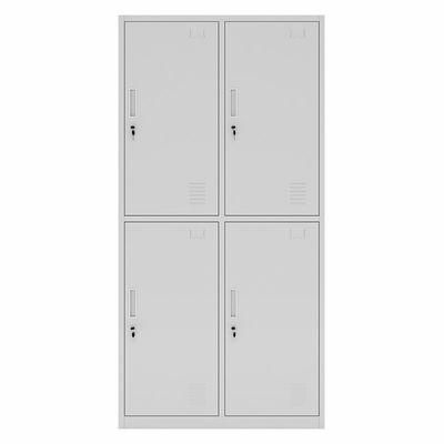 Soyunma odası için 2 Tier 4 Kapılar Yurdu Metal Elbise Deposu