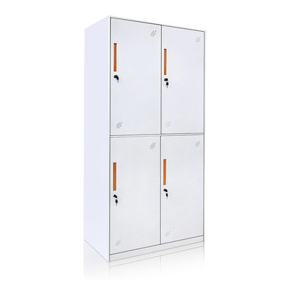 2 Katlı Dar Kenarlı 4 Kapaklı Metal Dolap