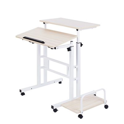 Yüksekliği Ayarlanabilir Ev Bilgisayarı Ev Sahibi W60cm Metal Çalışma Masası