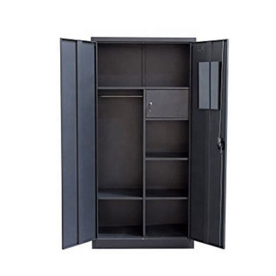 Yatak Odası Dikey Çift Kapılı 180cm Metal Dolap Dolabı, Kasa