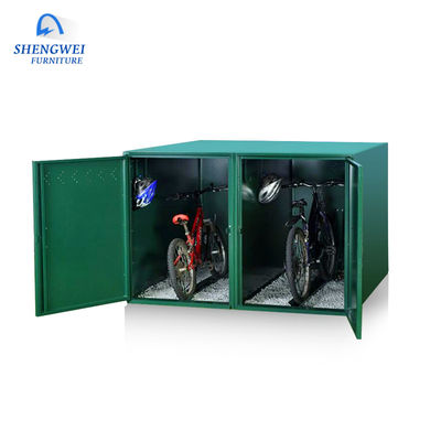 Halka Açık Bisiklet Deposu Güvenli Park Metal Bisiklet Deposu Dolabı