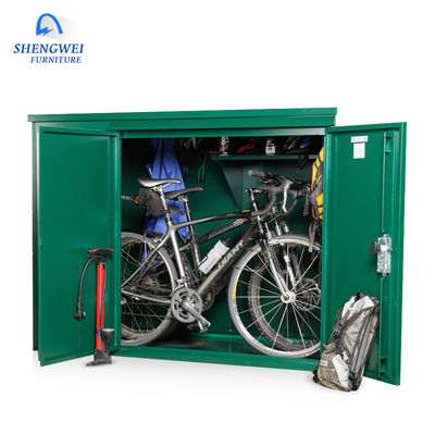 Halka Açık Bisiklet Deposu Güvenli Park Metal Bisiklet Deposu Dolabı