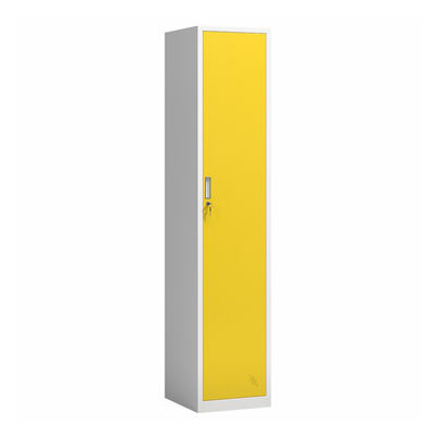 Dikey Tek Kapılı Çelik Yatak Odası Dolap Metal Depo Dolabı