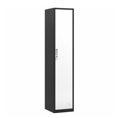 Dikey Tek Kapılı Çelik Yatak Odası Dolap Metal Depo Dolabı