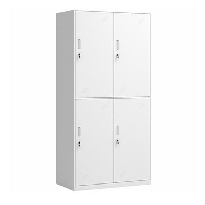 2 Katlı Dar Kenarlı 4 Kapaklı Metal Dolap