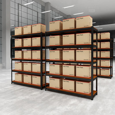 Depo için 5 Ayarlanabilir MDF Katlı Geçmeli Metal Garaj Rafı Çelik Raf Rafı