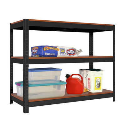 Ayarlanabilir Ahşap Katlı Geçmeli Çelik Stand Depolama Rafı Rafı