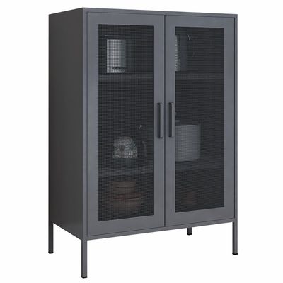 Ev Kullanımı İçin Çift Metal Hasır Kapı 1015x800x400mm Yarım Yükseklik Dolabı