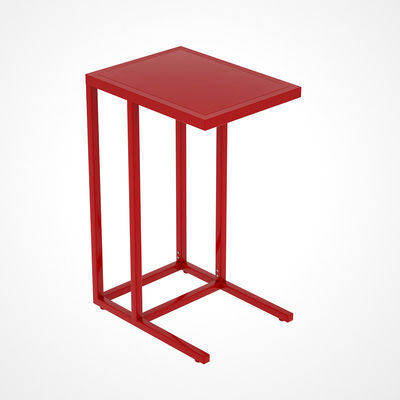 Kanepe Tarafı Sağlam 650mm Yükseklik Siyah Metal Çerçeve Sehpa
