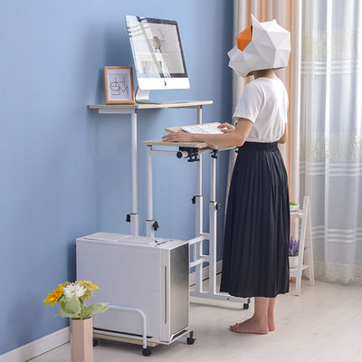 Yüksekliği Ayarlanabilir Ev Bilgisayarı Ev Sahibi W60cm Metal Çalışma Masası