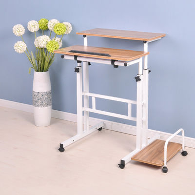 Yüksekliği Ayarlanabilir Ev Bilgisayarı Ev Sahibi W60cm Metal Çalışma Masası