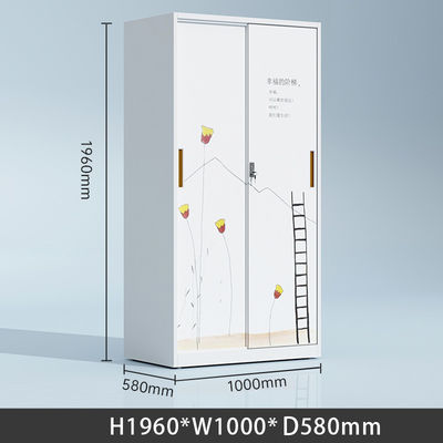 Modern Güzel Resim Metal Depolama Dolabı Elbise Dolap Dolabı