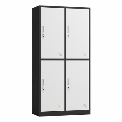 Ofis 4 Kapılı Depolama Soyunma Anahtarlı Kilitlenebilir Metal Dolap