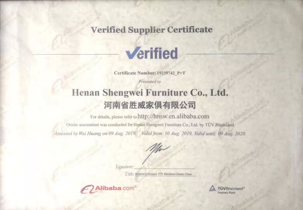 Çin Luoyang Metaniture Trading Co., Ltd. Sertifikalar